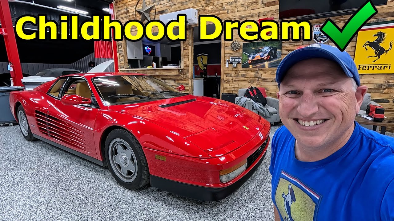 Плакат с автомобилем на стене вашей спальни — Ferrari Testarossa 1987 года