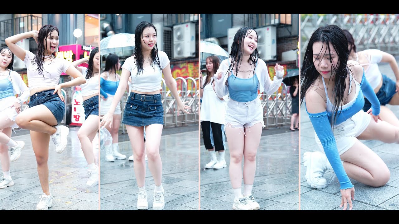 댄스팀 소울SOUL 230730 홍대 버스킹 공연 직캠 근데 이제 폭우를 곁들인...