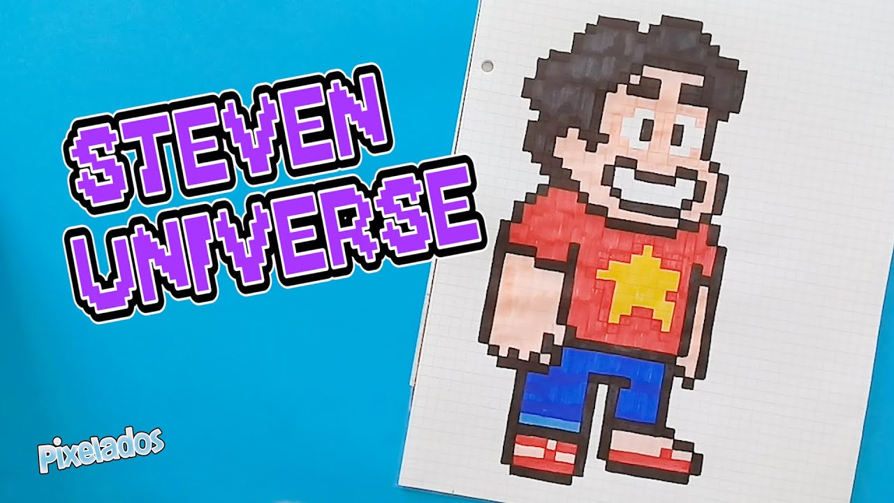 COMO DIBUJAR STEVEN UNIVERSE PIXEL ART - PIXELADOS