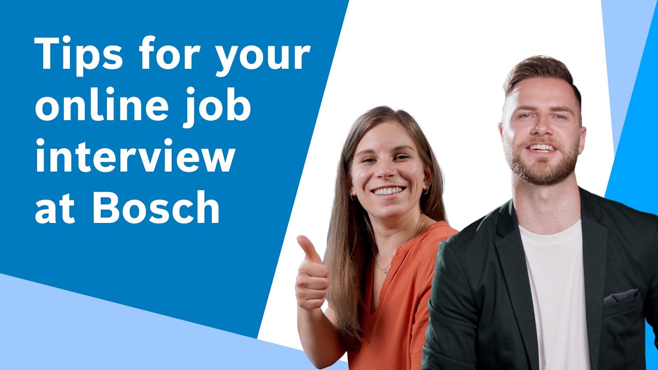 Tips for your online job interview at Bosch