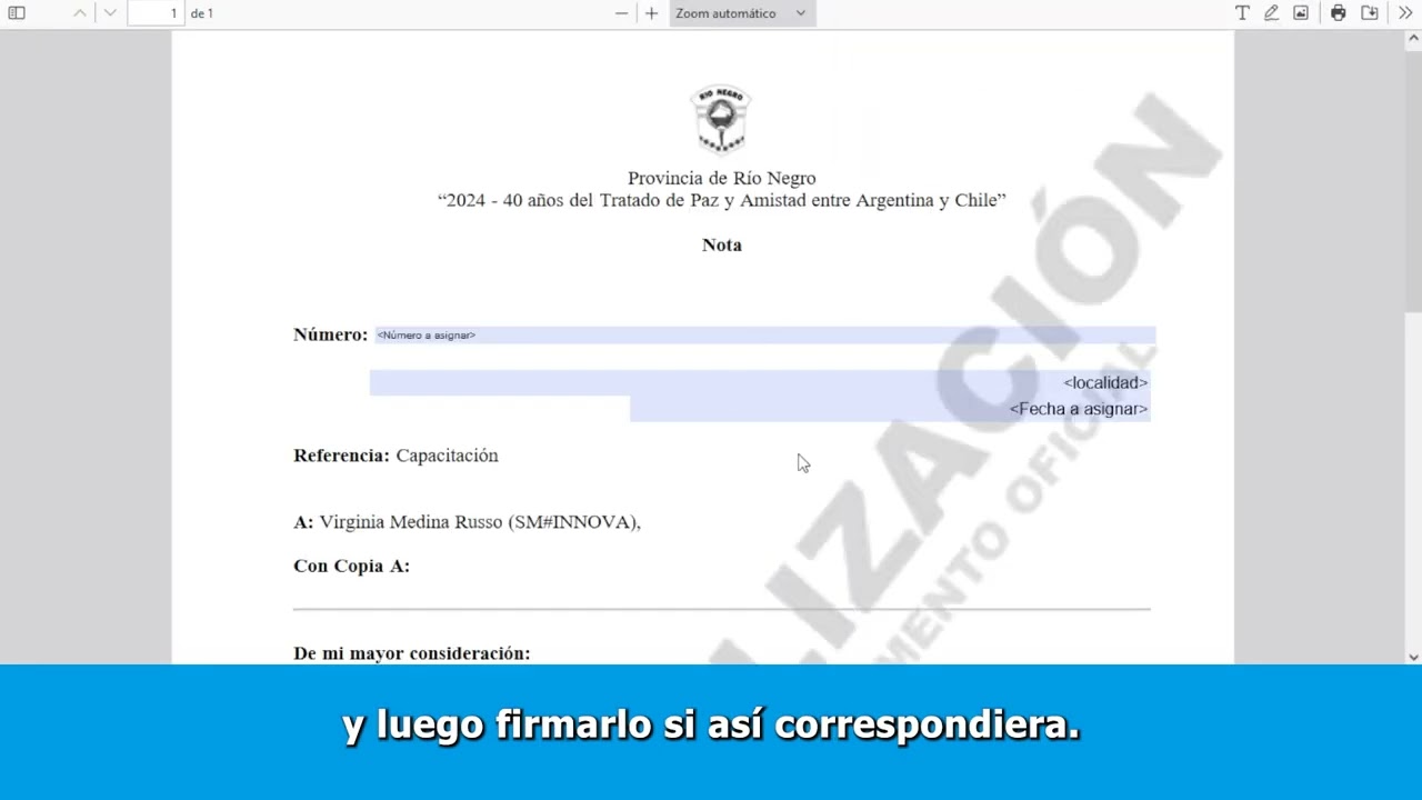 GDE 33  Enviar a firmar