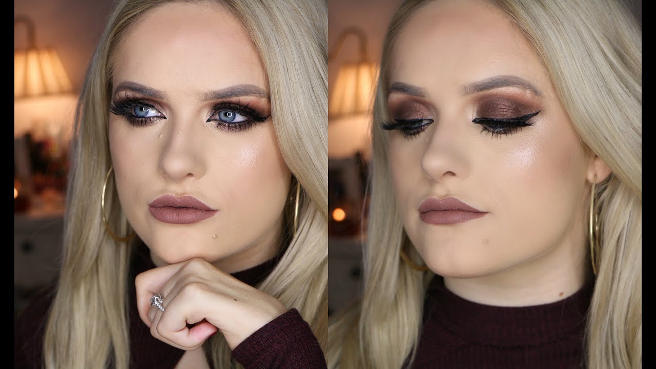 Glamorous Smoky Eye & Matte Brown Lip | Jordan Bone