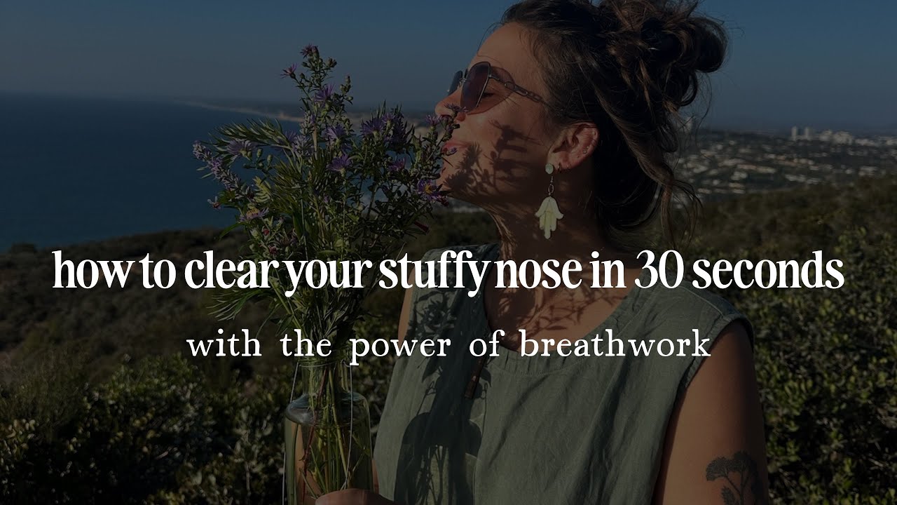 Nose unblocking breathing exercise