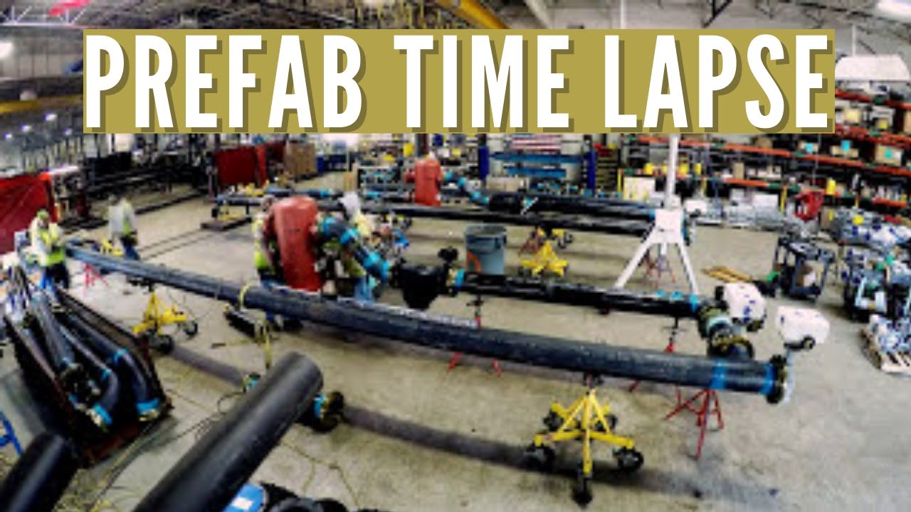 Prefab Air Cooled Chiller Piping Assemblies - Time Lapse
