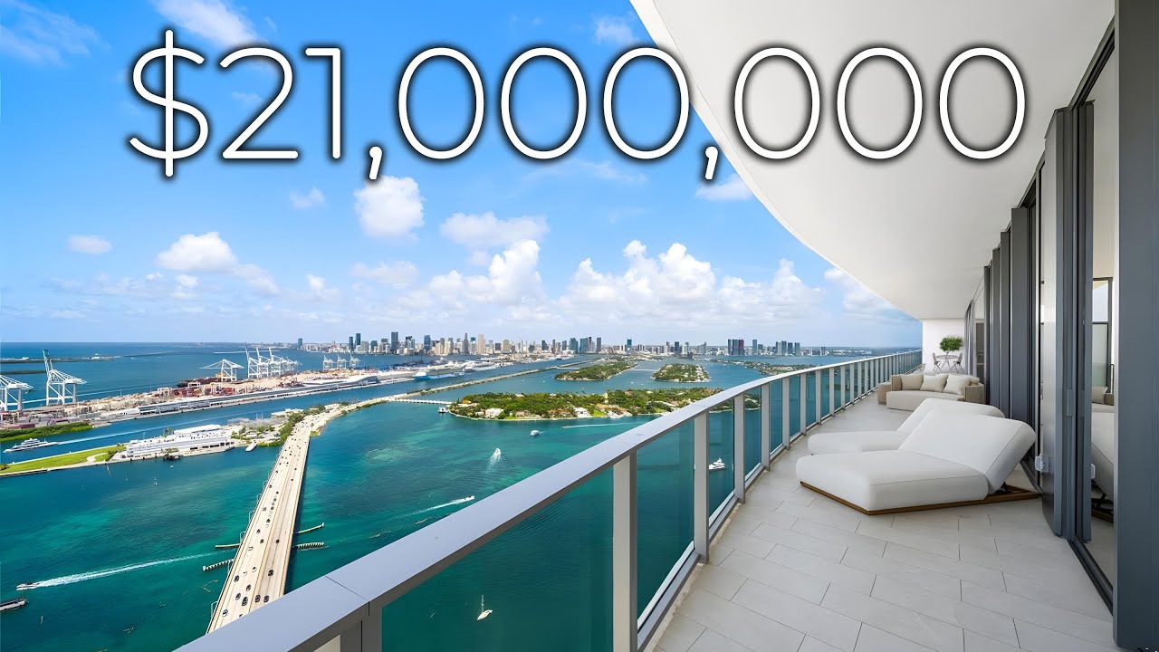 ВНУТРИ РОСКОШНОГО ПЕНТХАУСА СТОИМОСТЬЮ 21 000 000 ДОЛЛАРОВ В САМОМ ВЫСОКОМ ЗДАНИИ В МАЙАМИ-БИЧ!