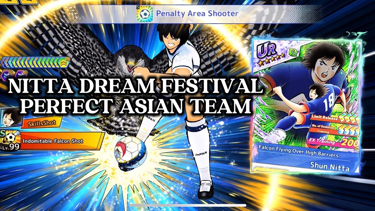REVIEW NEW NITTA DF WITH PERFECT ASIAN TEAM. CAPTAIN TSUBASA DREAM TEAM