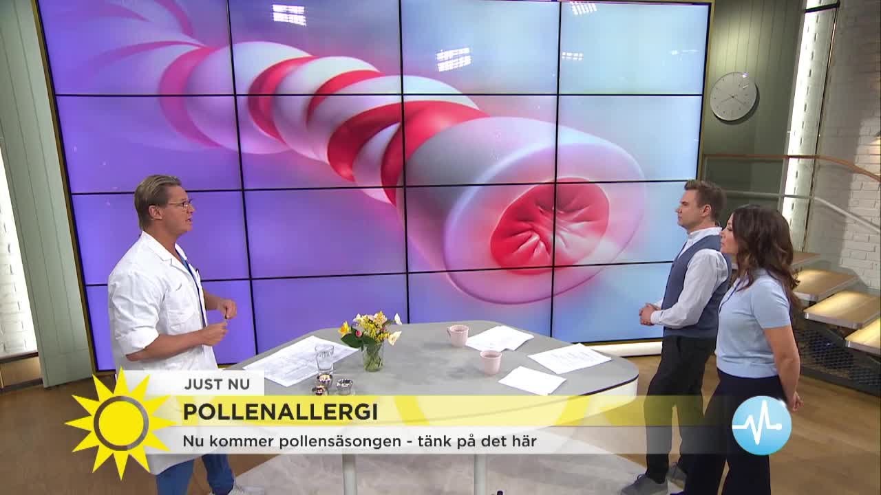 Pollenallergisk? - tänk på det här - Nyhetsmorgon (TV4)
