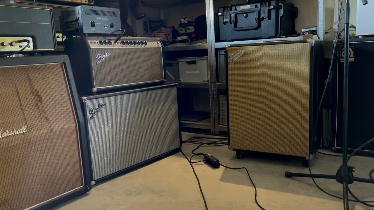 1968 Fender Bandmaster Reverb and a 1967 Fender Vibratone