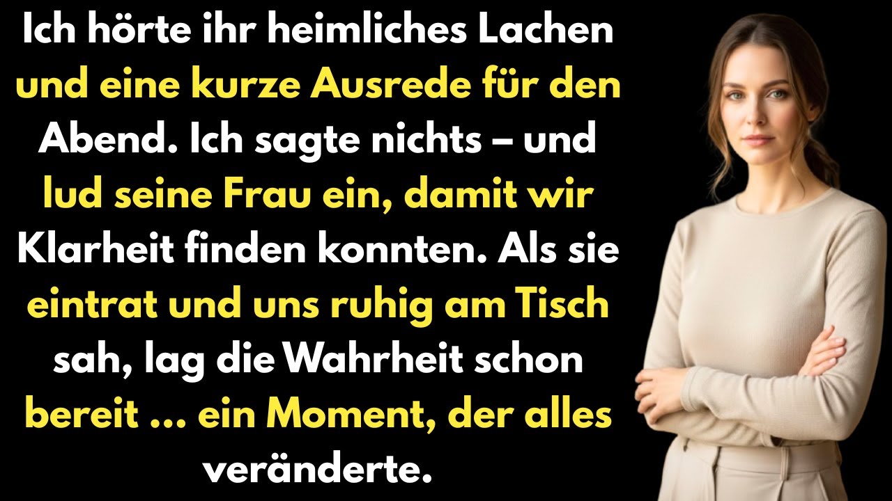 Sie schrieb: „Wir essen nur kurz nach der Arbeit.“ Ich schwieg – und lud schließlich seine Frau ein.