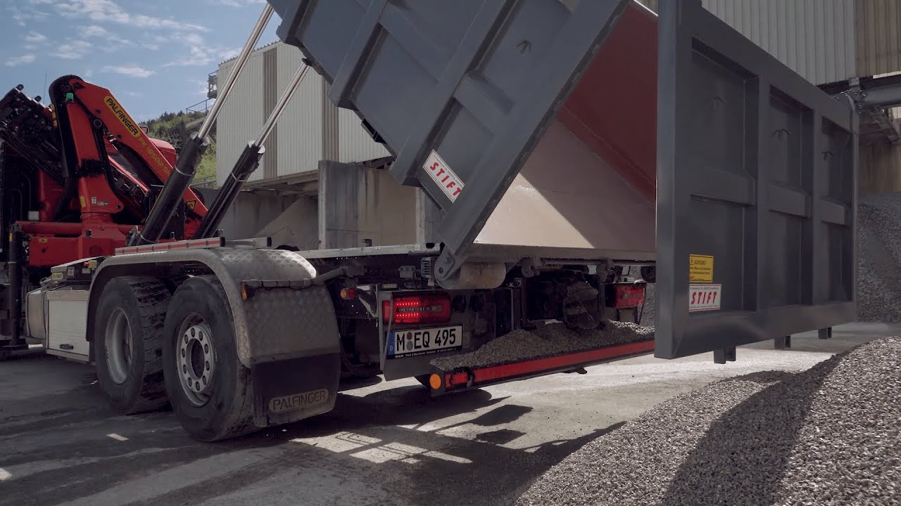 PALFINGER Service - S600 Hooklift Synchron - Container tipping (EN)