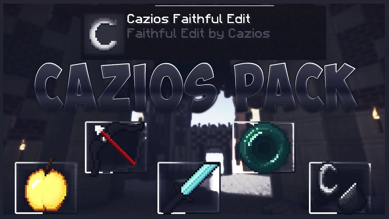 RESOURCE PACK | CAZIOS FAITHFUL EDIT | 32x32 | NO LAG | 1.8 PvP