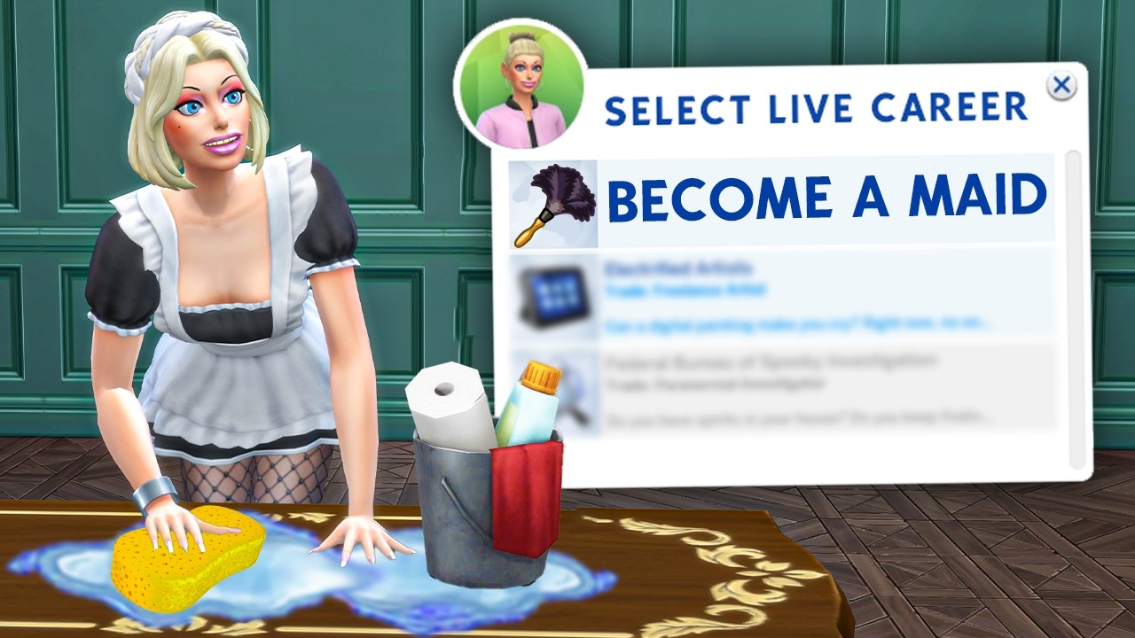 Can my sim get rich as a maid? (new active career)