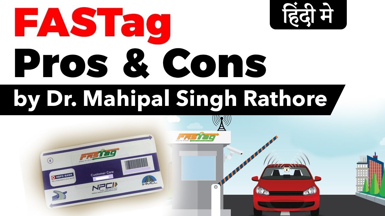 FASTag Electronic Toll Collection, Pros & Cons of FASTag explained, Current Affairs 2019 #UPSC2020