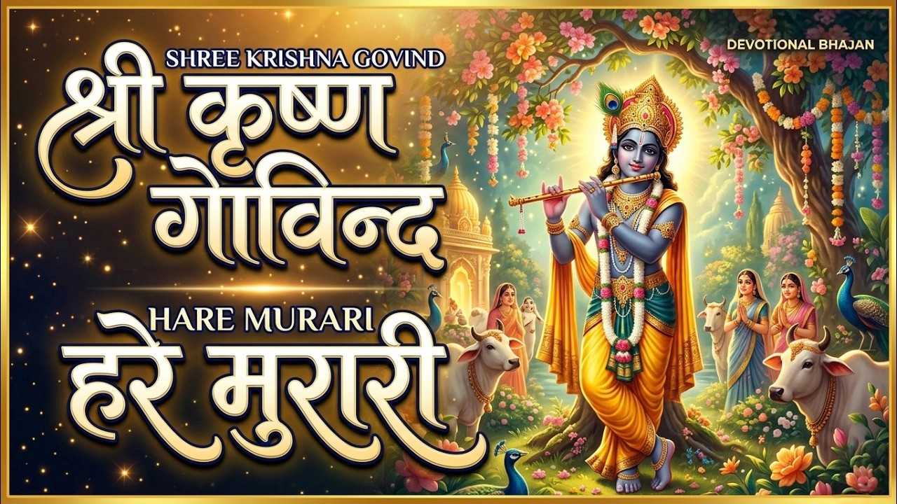 Shri Krishna Govind Hare Murari | श्री कृष्णा गोविन्द हरे मुरारी - भजन | KRISHNA BHAJAN ( FULL SONG)