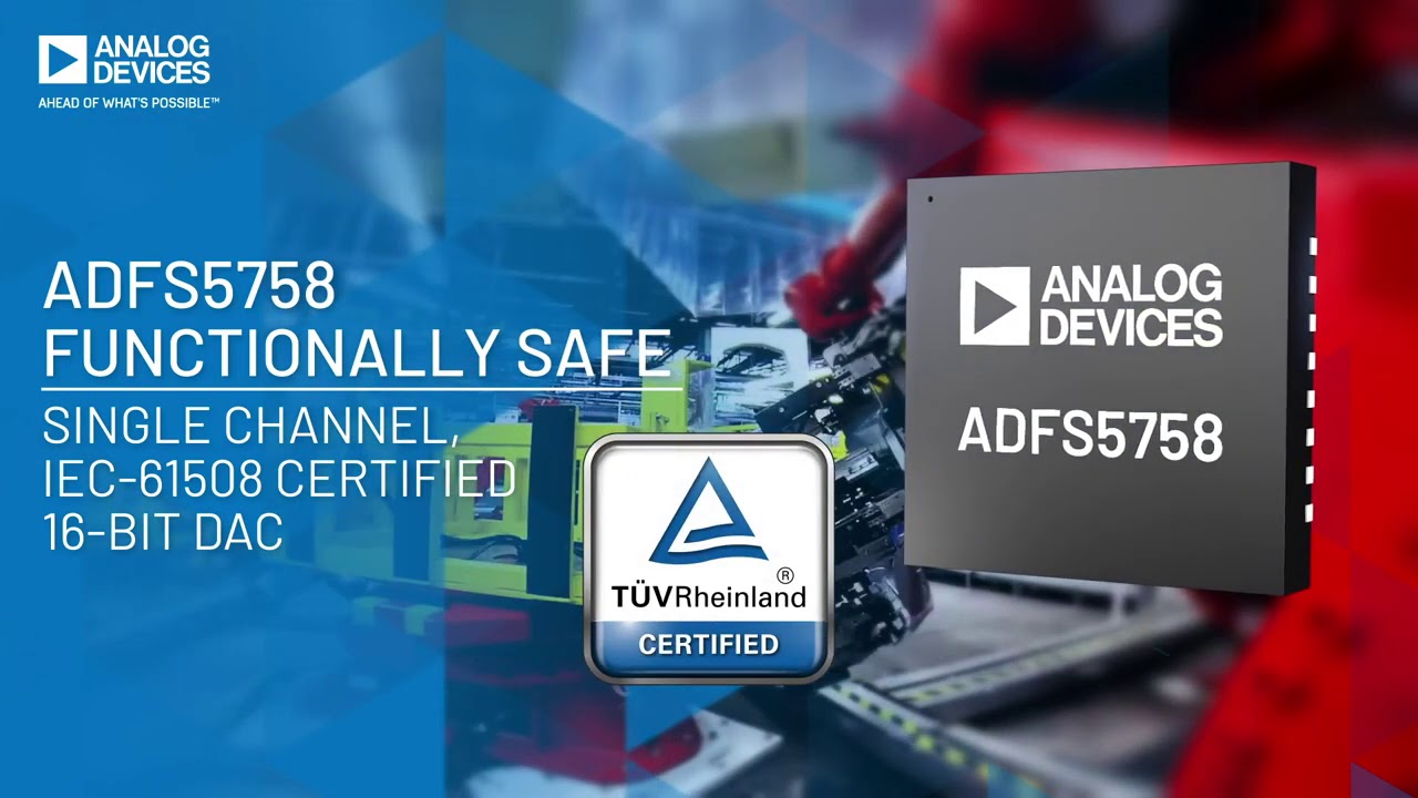 Functionally Safe, IEC-61508 Certified 16-bit DAC