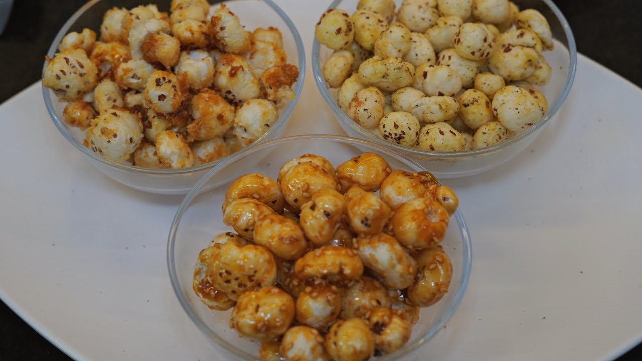 मखाना से बनाएं 3 तरह के हेल्दी स्नैक्स – झटपट और टेस्टी | 3 Types of Makhana Snack | Zayka Ka Tadka