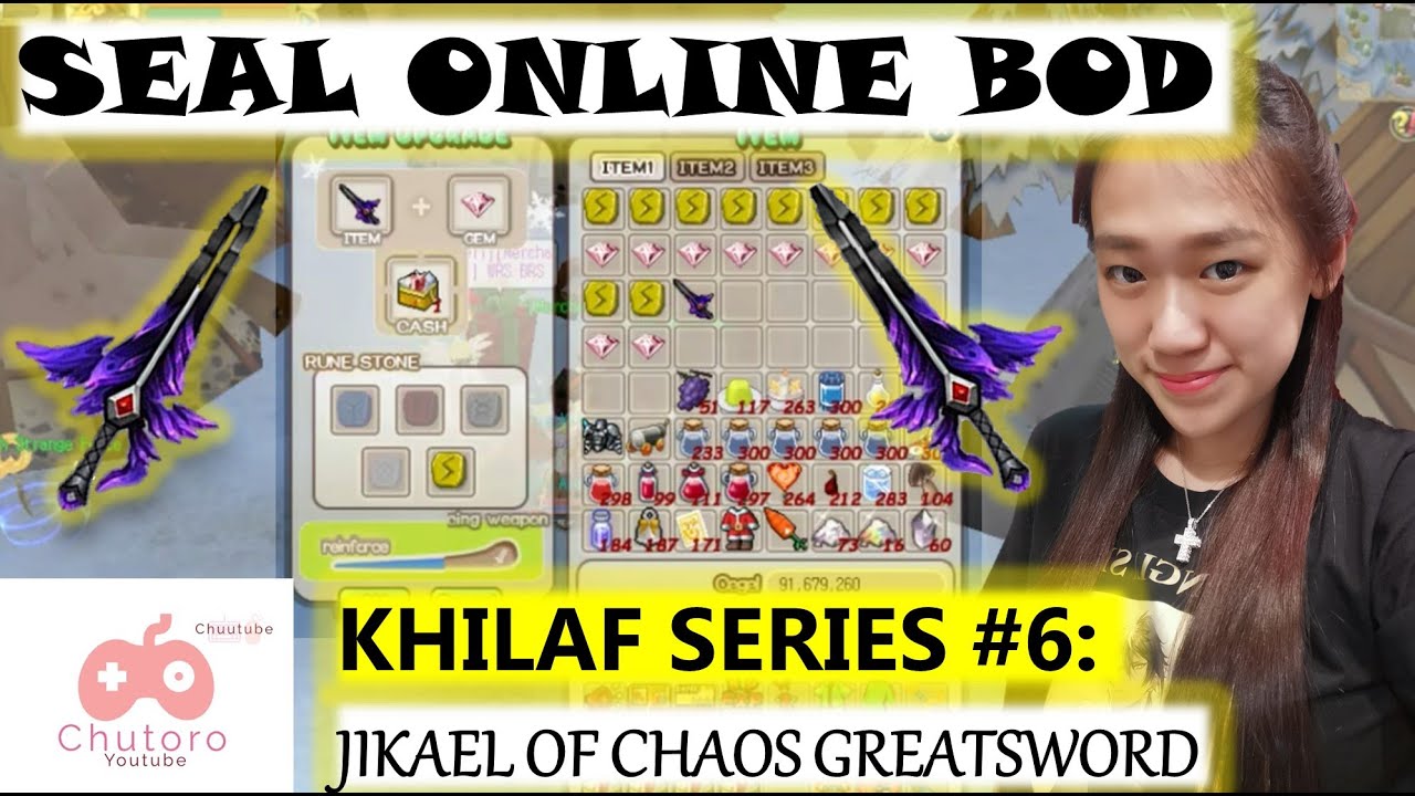 JIKAEL of CHAOS Greatsword REFINE to +12 - Chutoro's KHILAF SERIES #6 (Seal Online BOD)