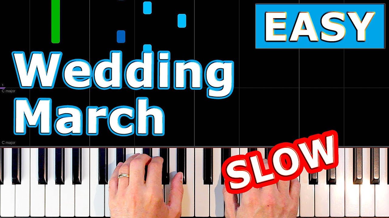 Mendelssohn - Wedding March - SLOW EASY Piano Tutorial