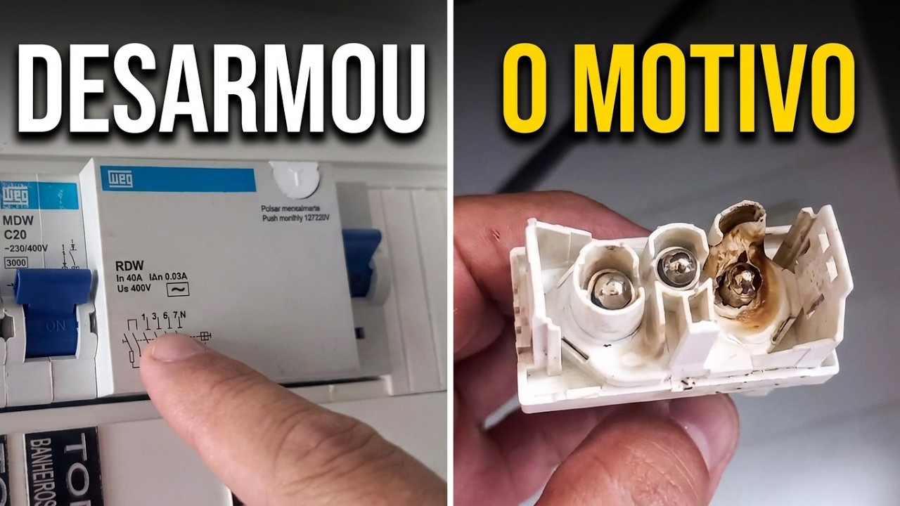 Por que o Disjuntor DR desarmou e só aceitou rearmar no dia seguinte ?