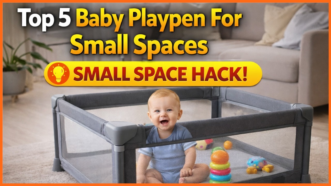 ✅ Top 5 Best Baby Playpen For Small Spaces (2026) | Safe & Foldable Play Yard for Babies