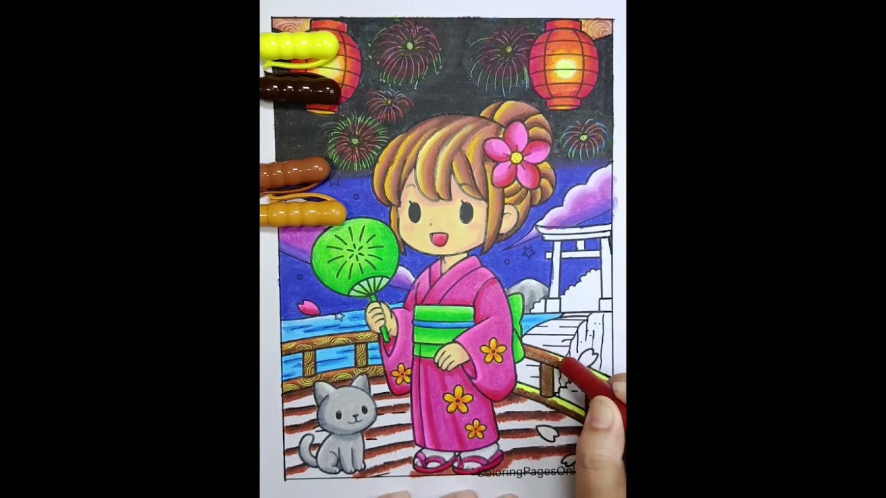 Coloring Happy New year#coloring #semuaorang #sorotan