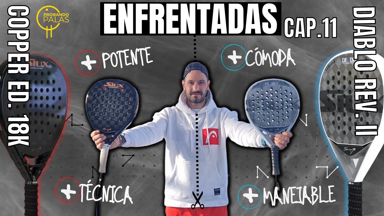 Siux SG COPPER Edition18K Vs DIABLO REVII (Sanyo) ¡2 de las palas MÁS EQUILIBRADAS del 2023! #padel