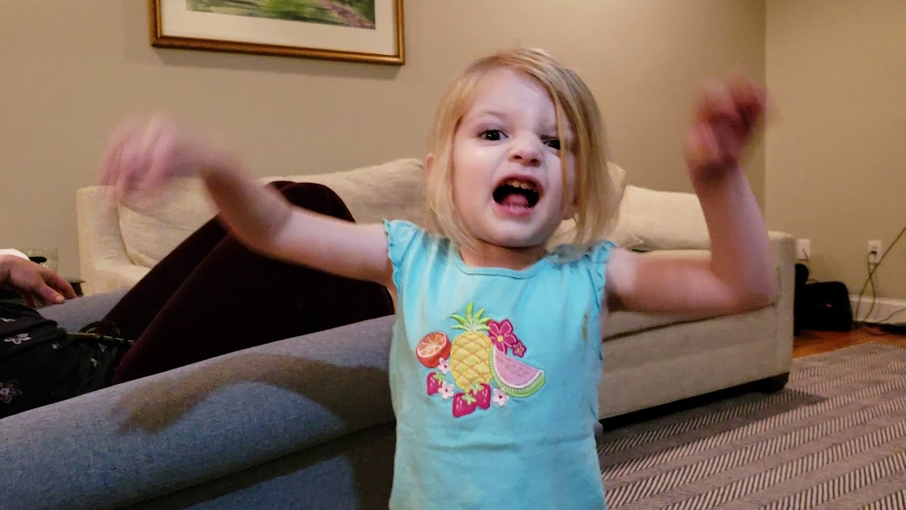 3 year old discovers who popped her balloon (not a joke)