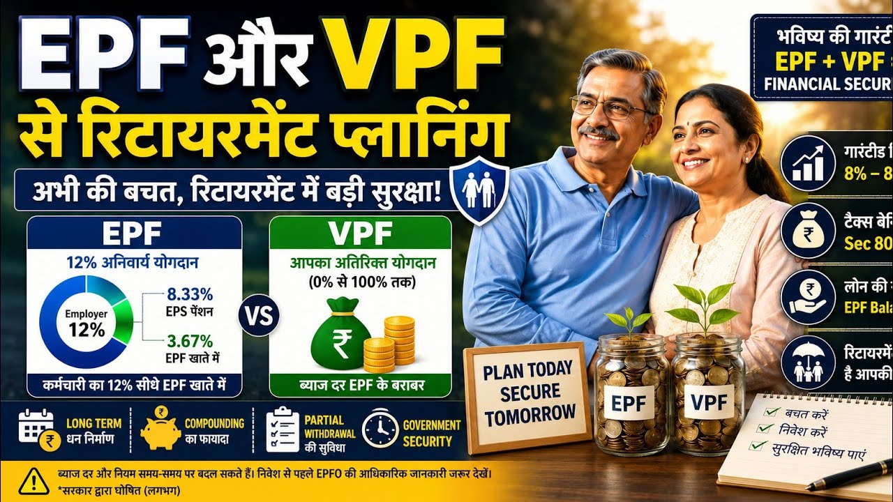 EPF vs VPF: कौन बेहतर है? Retirement Planning 2026 की पूरी जानकारी