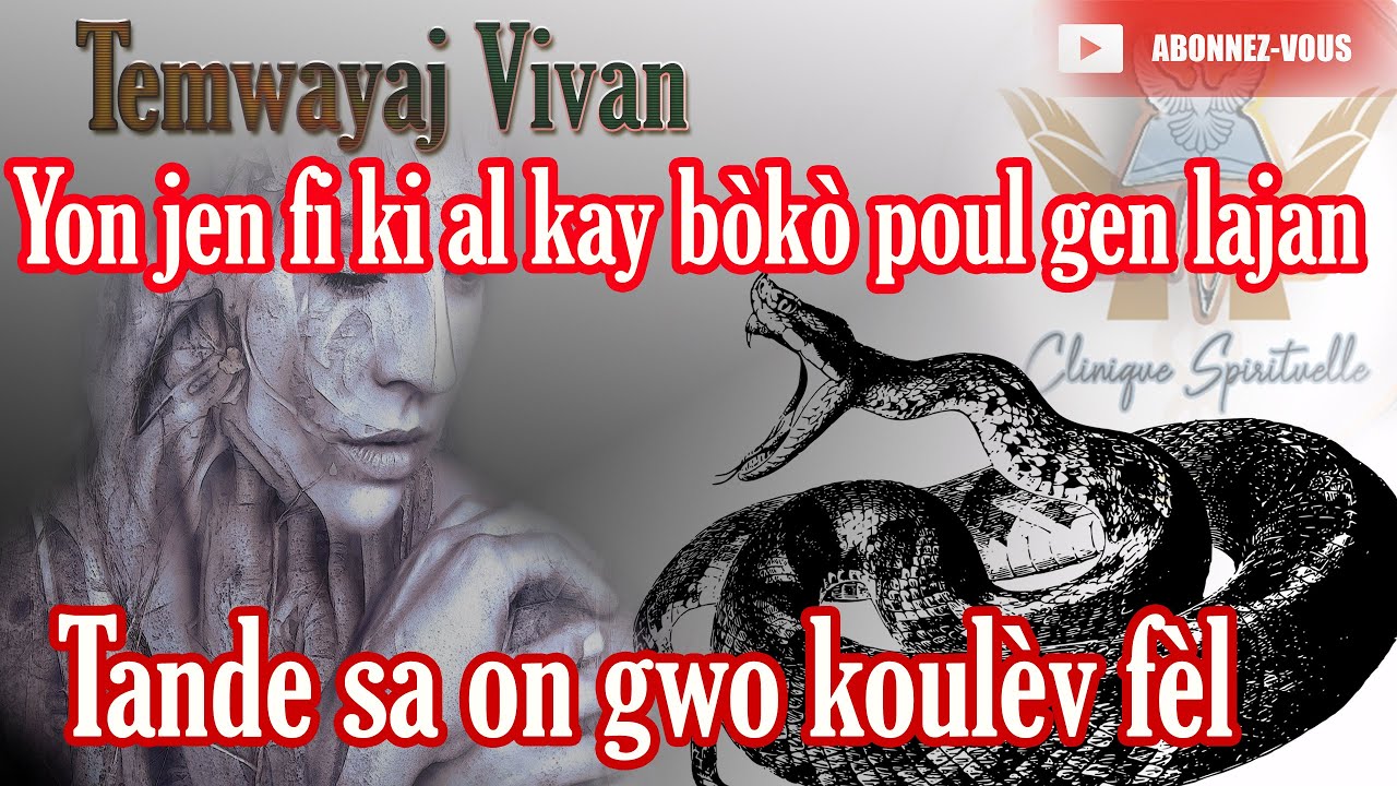 Yon jen fi ki al kay bòkò poul gen lajan. Jezi fel gras- Clinique Spirituelle