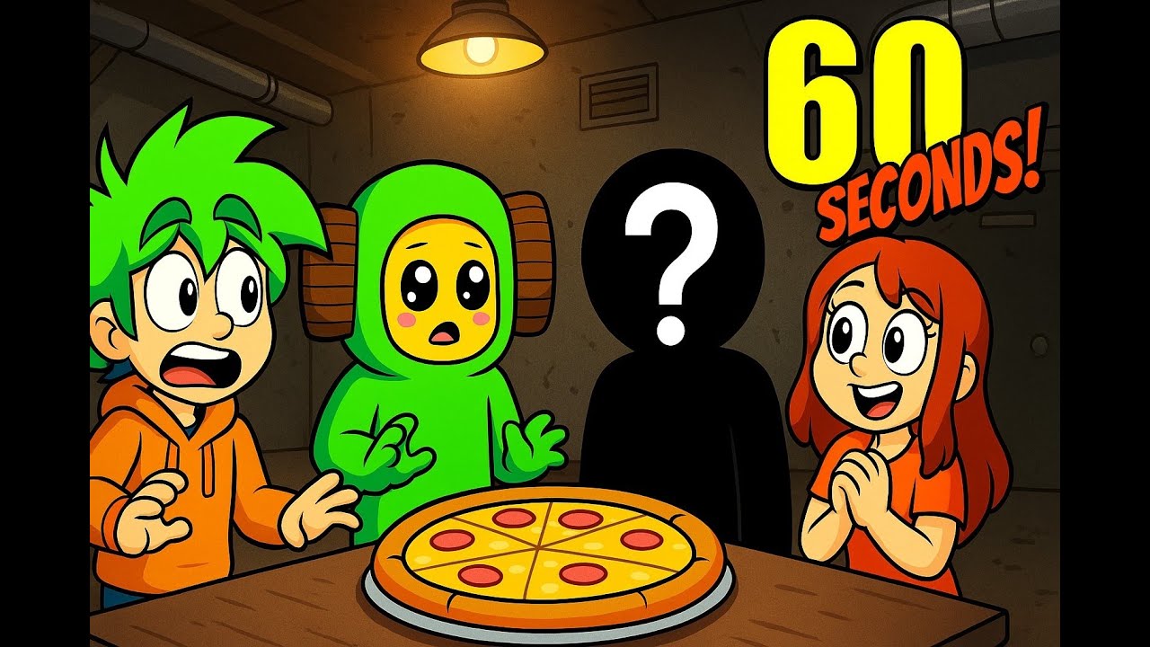 60Seconds: Nowa osoba dołączyła do naszego bunkra! 🍕💥| ROBLOX