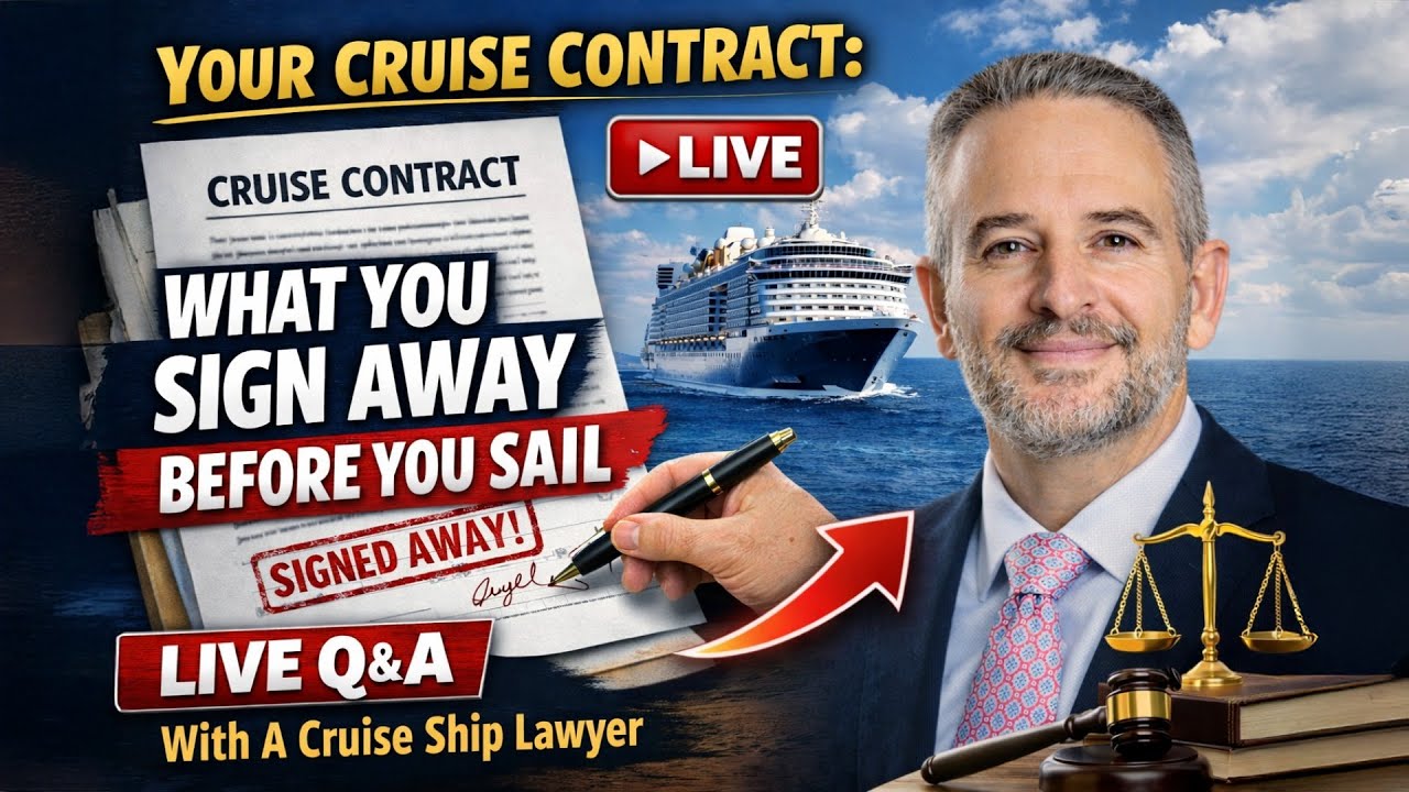Your Cruise Contract: What You Sign Away Before You Sail - LIVE Q&A With A Cruise Ship Lawyer