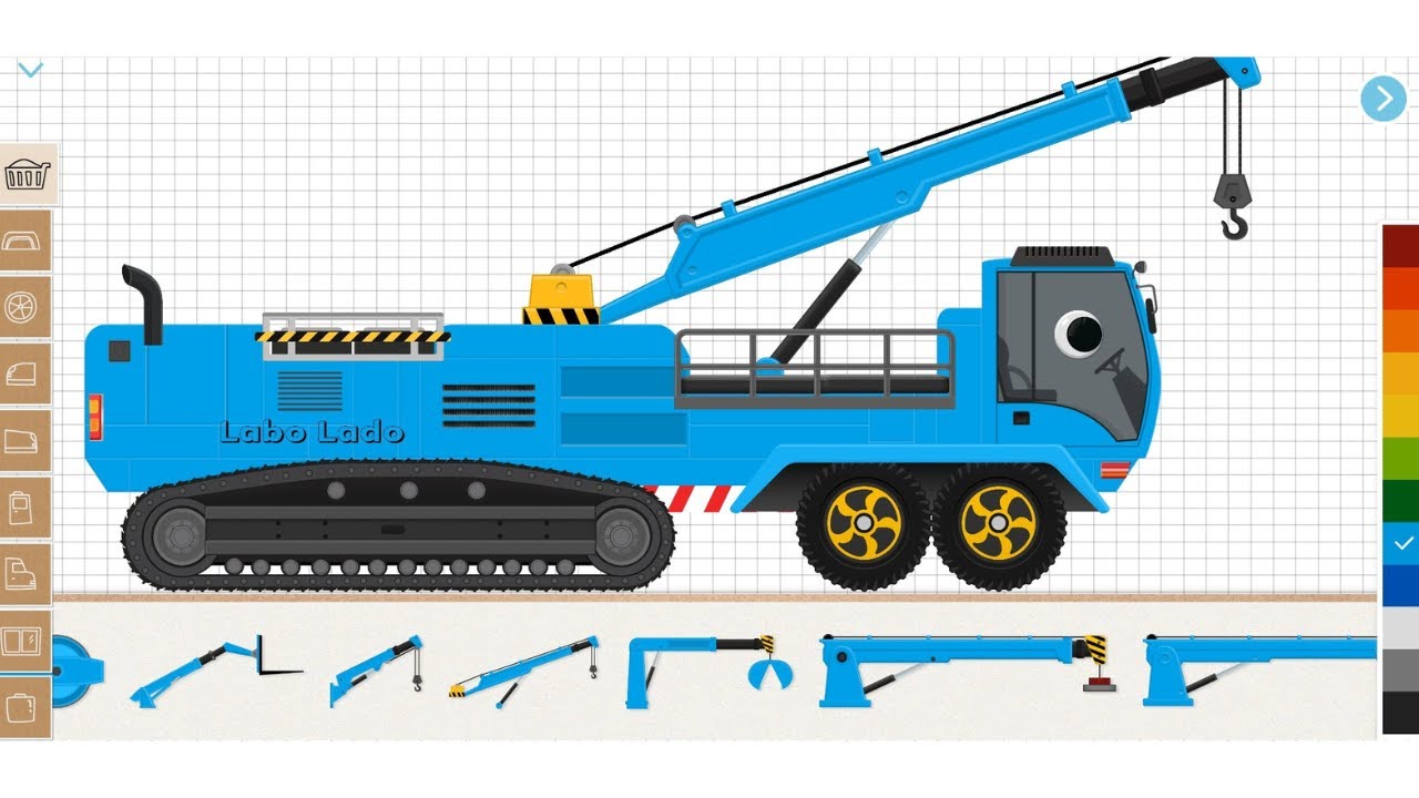 Building a Front Arm  Crane Truck in Labo Simulator