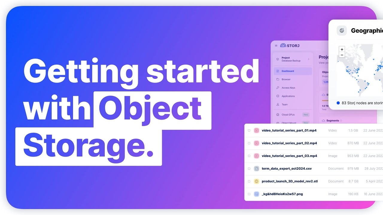 Getting Started with Storj Object Storage