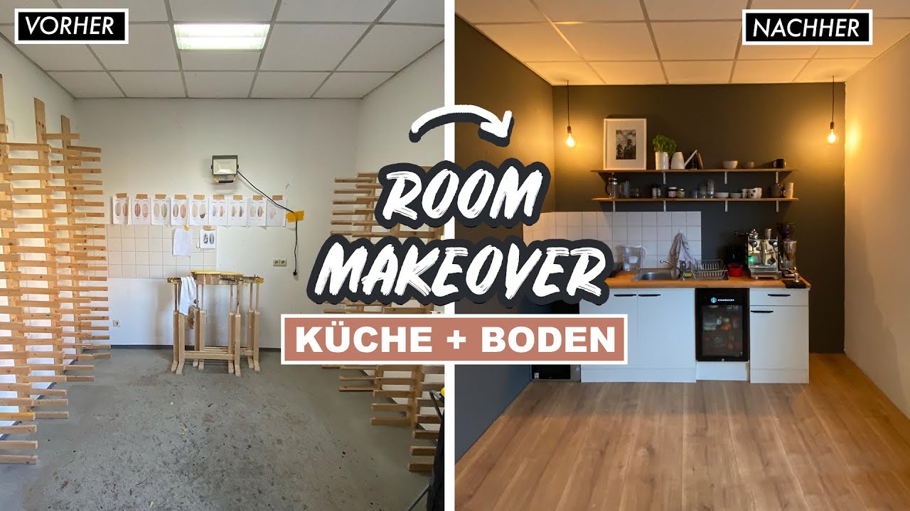 Extreme Room Makeover - Küche upcyclen + Laminat verlegen und streichen | EASY ALEX