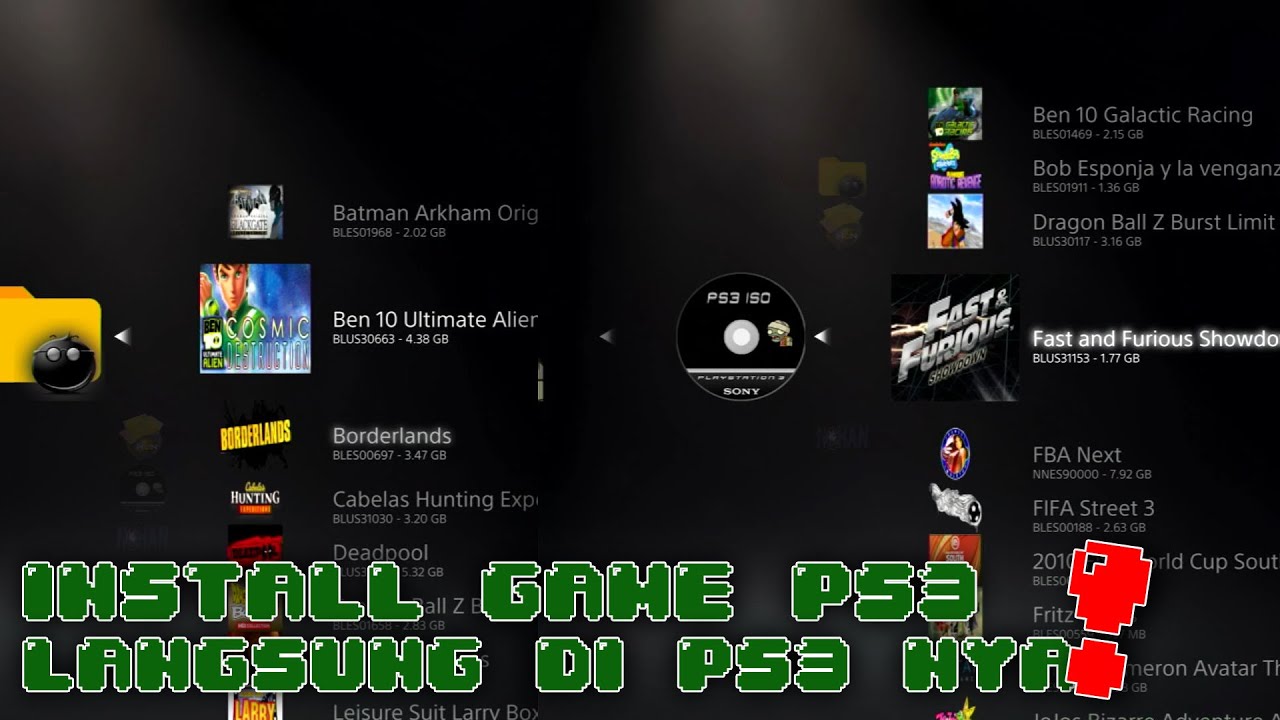 VideoStore 4.92 Install Game PS3 ISO dan Mmcm Langsung di PS3 - HEN 4.92
