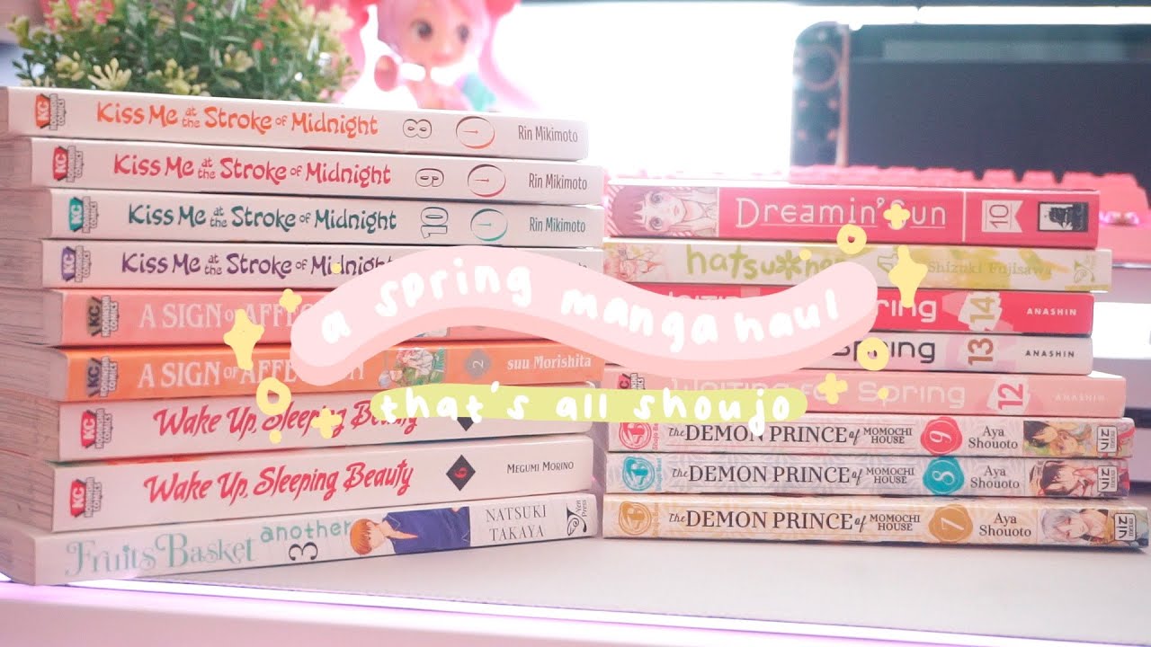 a spring manga haul that's all shoujo