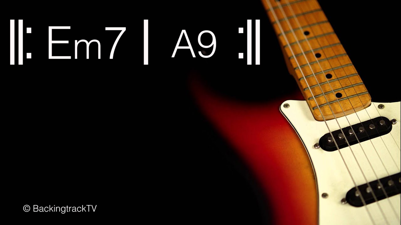 Funky Guitar Backing Track in Em / E Dorian