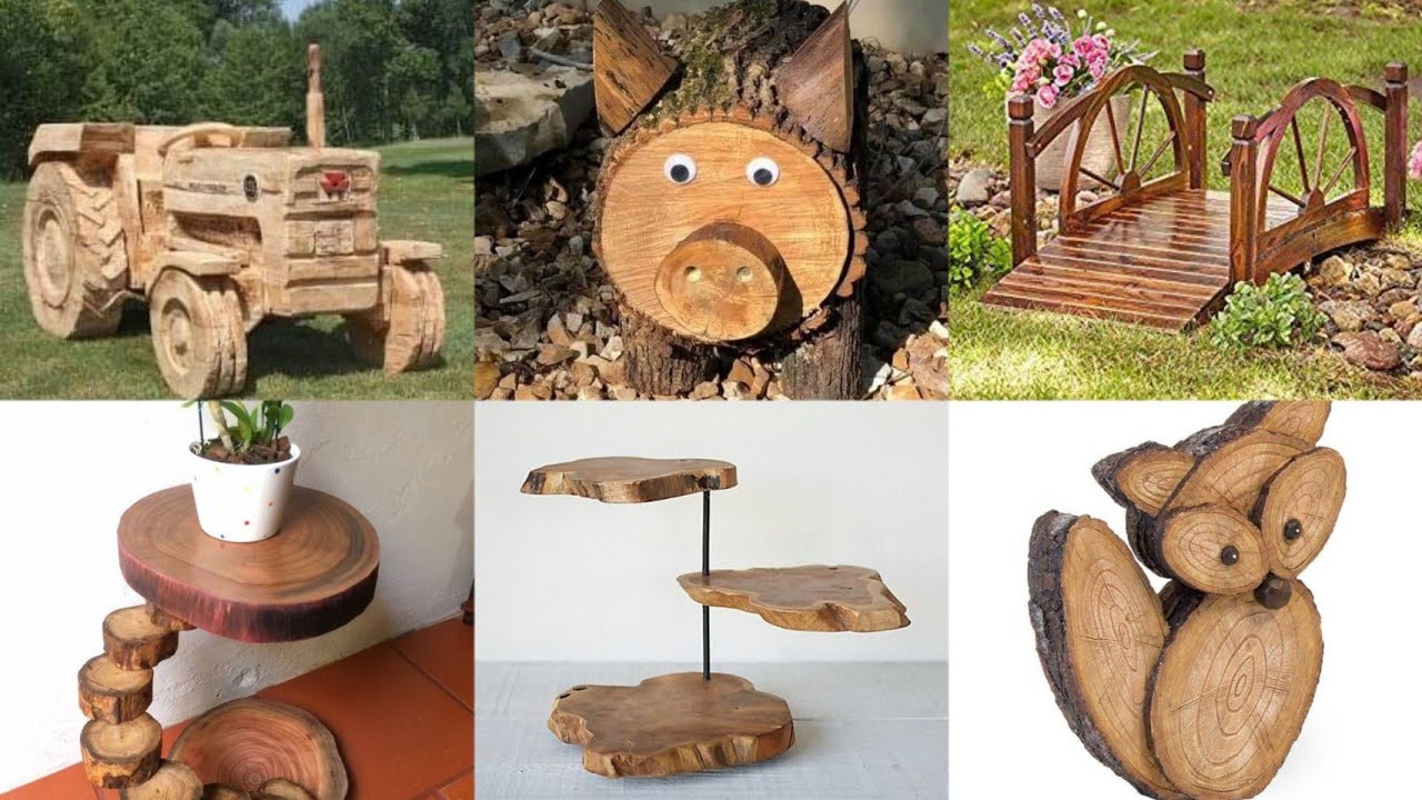 200+ Amazing wooden logs ideas#3 | rustic furniture, garden garden decoration crafts.