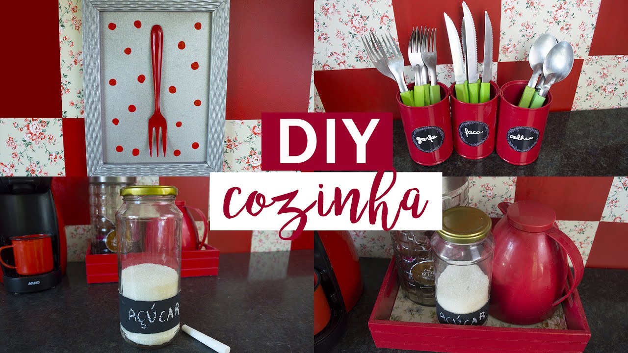 DIY - IDEIAS FÁCEIS E BARATAS DE DECORAÇÃO PARA A COZINHA #03