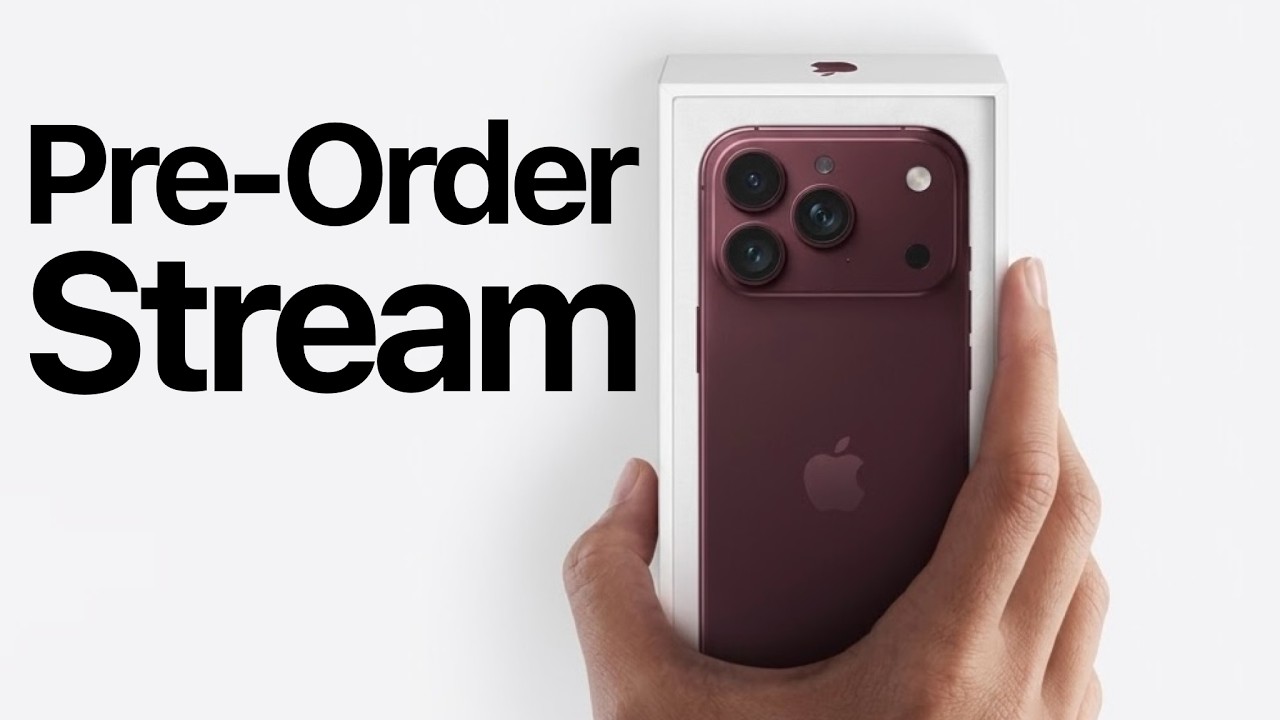 Стрим по предзаказу iPhone 18 Pro