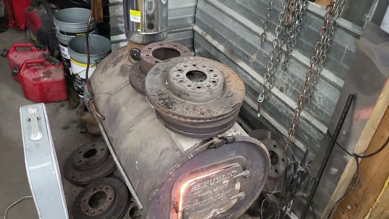 Waste oil burning stove update 2025