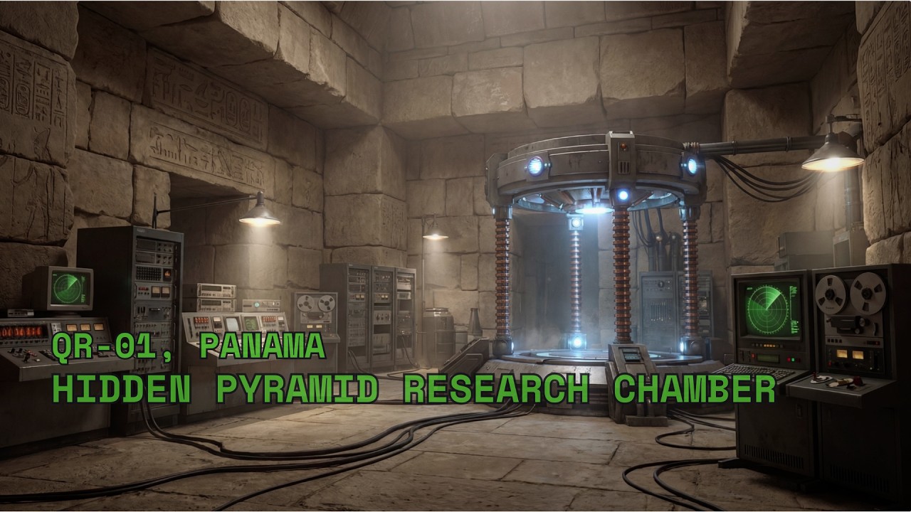 Time Portal Chamber Beneath a Pyramid | Underground Sci-Fi Research Facility Ambience (1 Hour)