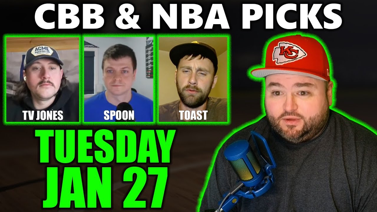College Basketball & NBA Picks with Kyle Kirms | Tuesday January 27th