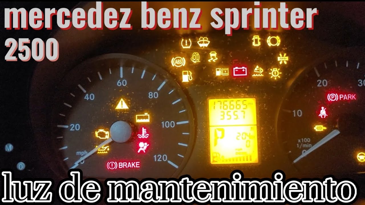 mercedez benz sprinter 2011-2015 reinicio luz de mantenimiento oil light reset