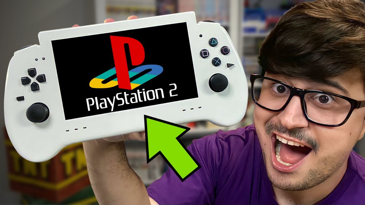 COMPREI um PS2 PORTÁTIL que roda DVD! (FUNCIONOU?)