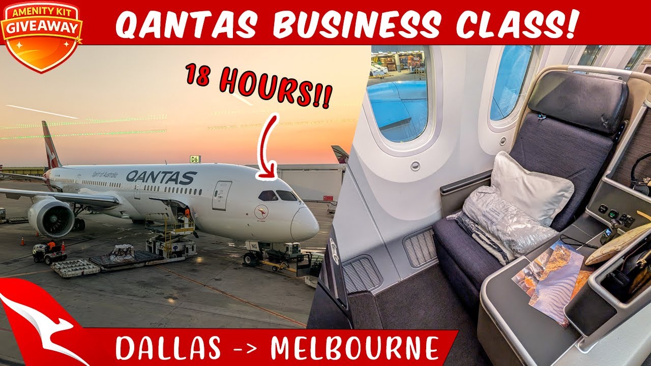 18 часов в бизнес-классе самолета Qantas 787 | Даллас — Мельбурн