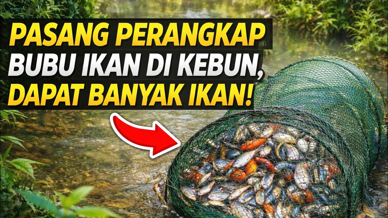 Pasang perangkap bubu ikan di kebun 