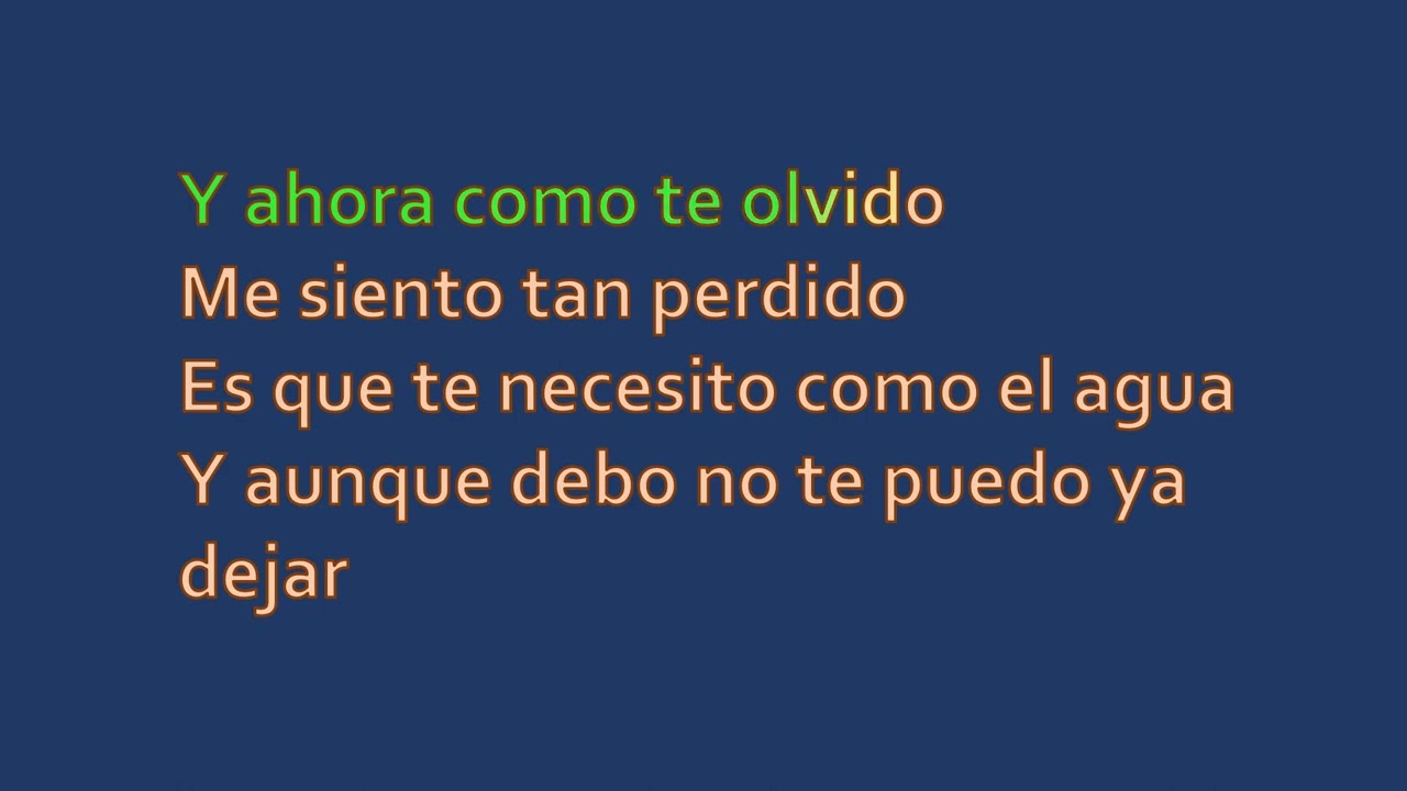 Luis Fonsi - Y Ahora Como Te Olvido (Karaoke)