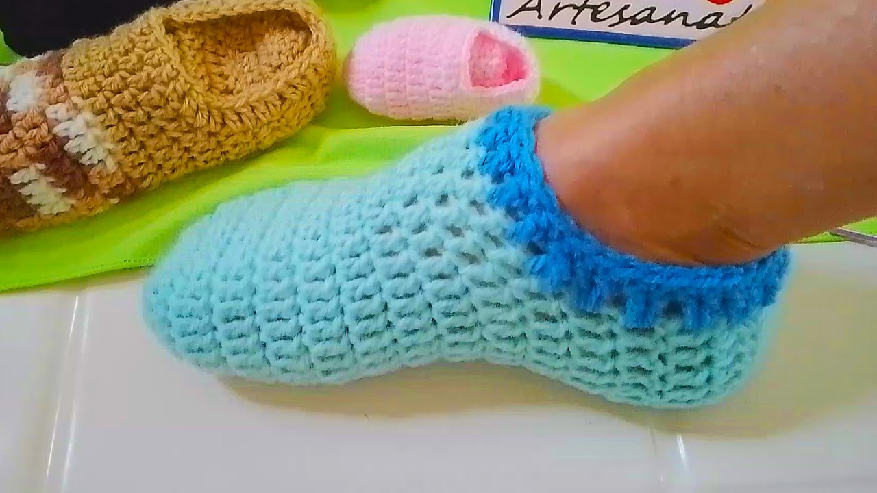 PANTUFA EM CROCHÊ FÁCIL