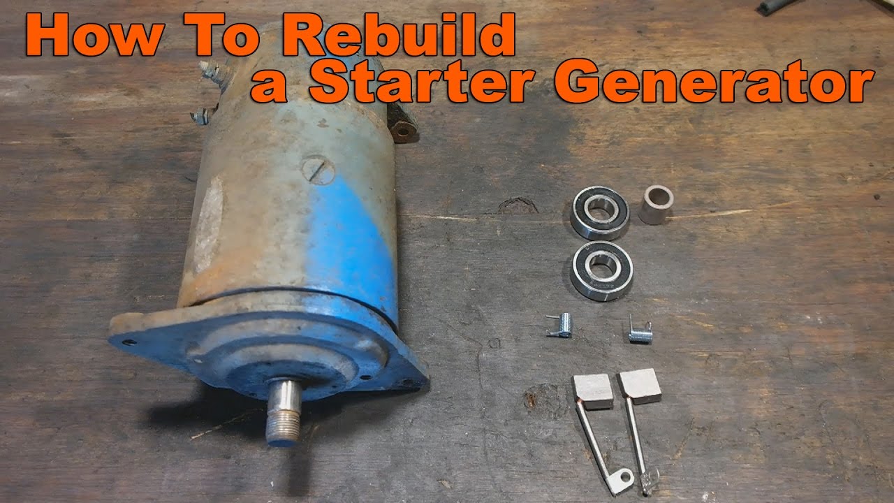 How to Your Rebuild Garden Tractor's Starter Generator